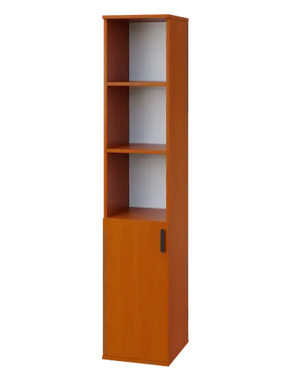 LN 5 - 3DN kancelářská skříň, 1-dveřová/nika, levá, 1822x360x400, třešeň šumavská